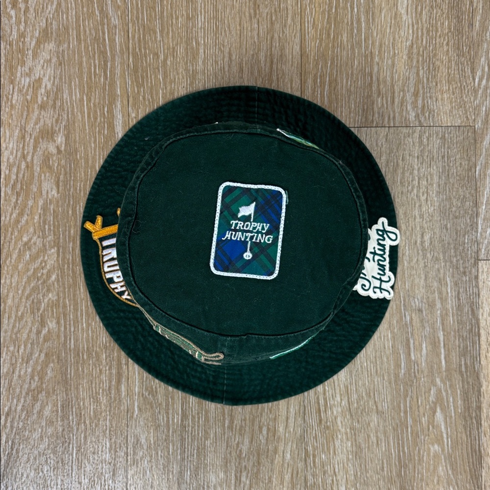 Trophy Hunting Patch Forest Green Bucket Hat size S/M - Picture 8 of 13